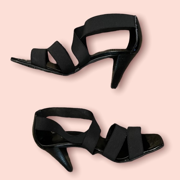 Vaneli Tara Black 3” Heel Sandal - Size 8 - Picture 4 of 7